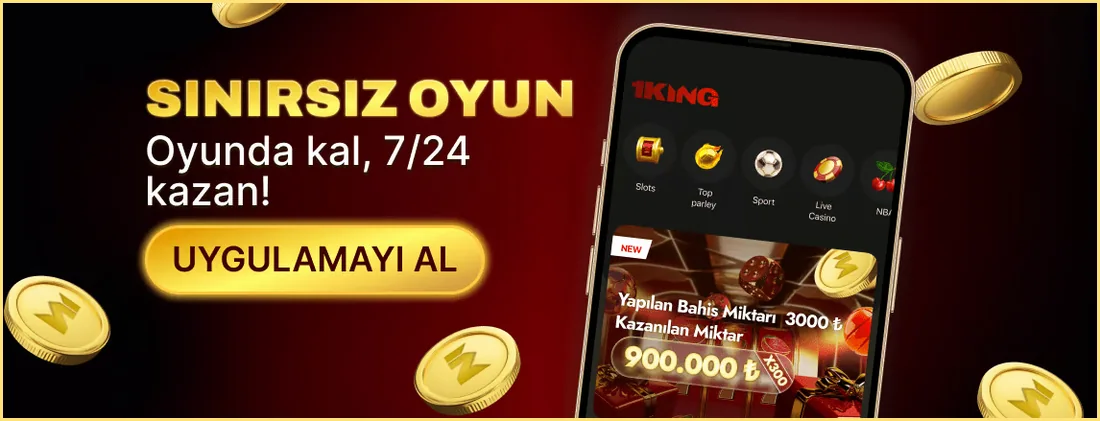 1 King mobil uygulama: 7/24 kesintisiz oyun – masaüstü görünümü